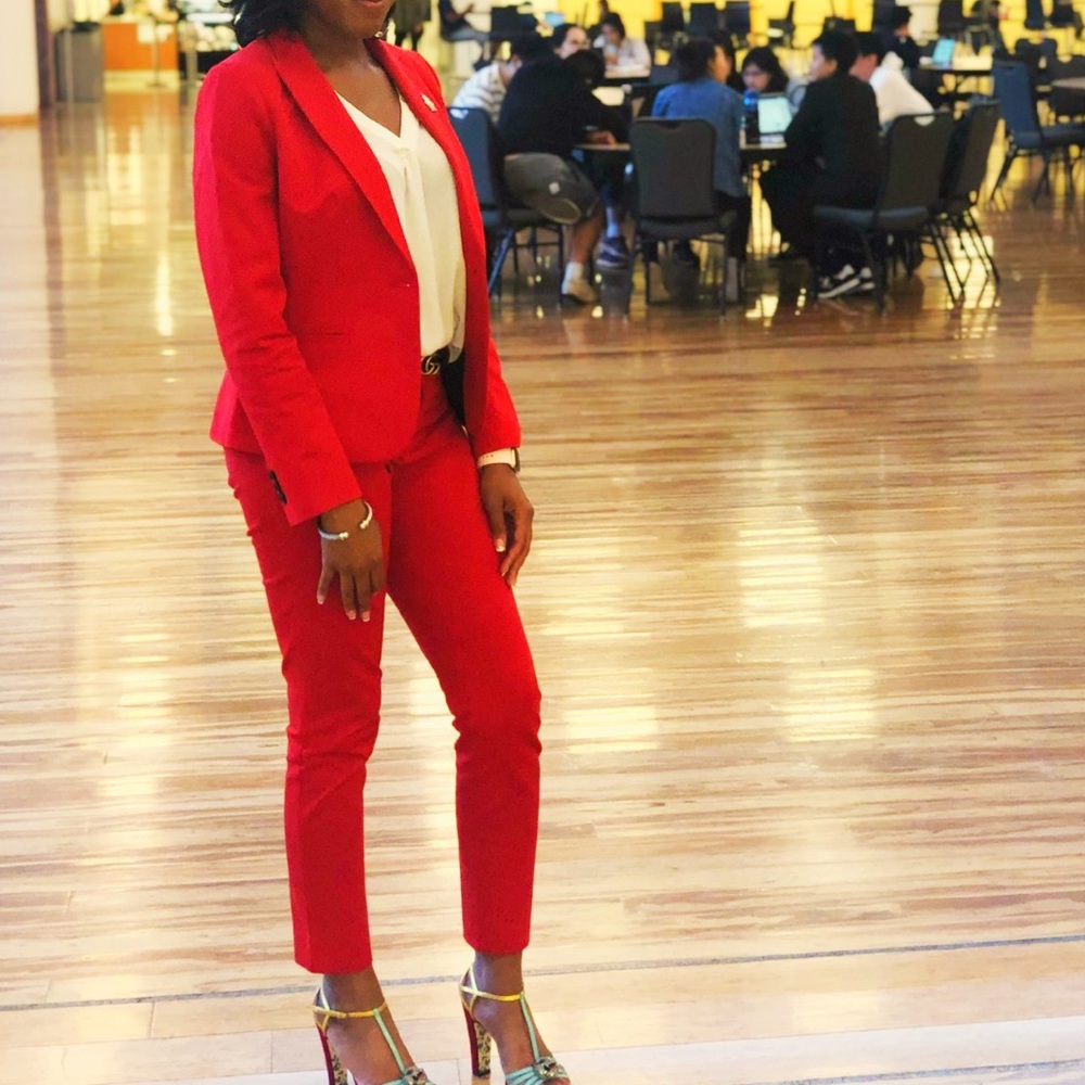 Banana Republic Red Suit (Sloan Pants)